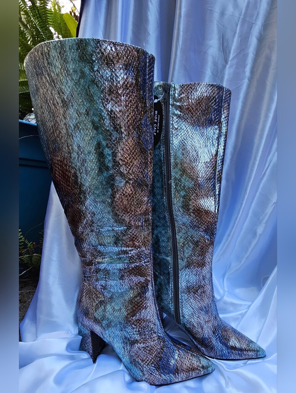 NWT Wild Pair Islah Multi Snake Knee High Boots 7.5M ๐ - Picture 3 of 12